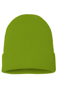 Sustainable Fine Rib Knit Beanie