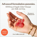 Apple Cider Vinegar Gummies with The Mother 1000mg | Enhanced with Vitamin B12 & Folic Acid | 60 Vegan ACV Capsules with Pomegranate & Beetroot Powder | Natural Ingredients by Free Soul