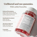 Apple Cider Vinegar Gummies with The Mother 1000mg | Enhanced with Vitamin B12 & Folic Acid | 60 Vegan ACV Capsules with Pomegranate & Beetroot Powder | Natural Ingredients by Free Soul